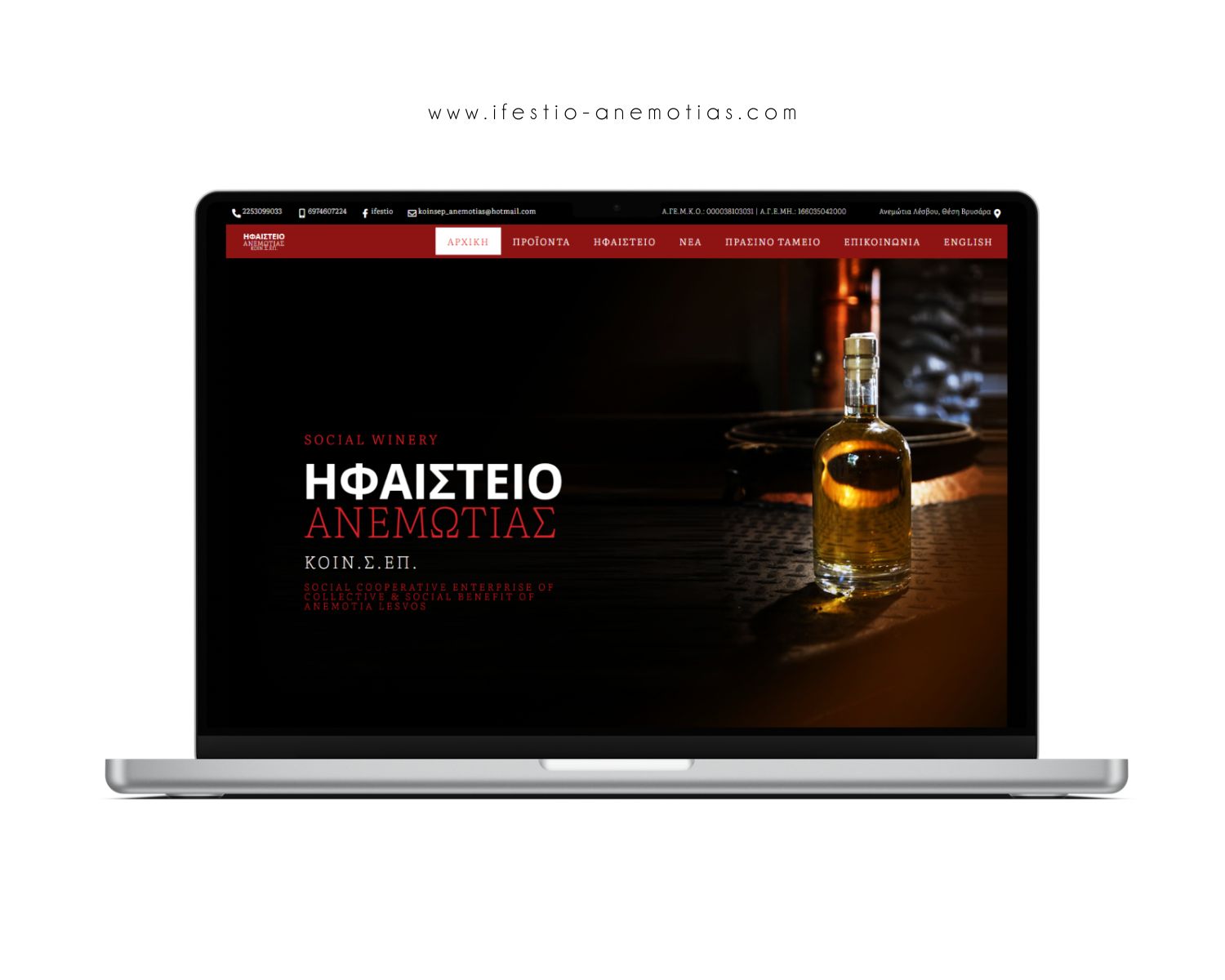 omnifox web design winery